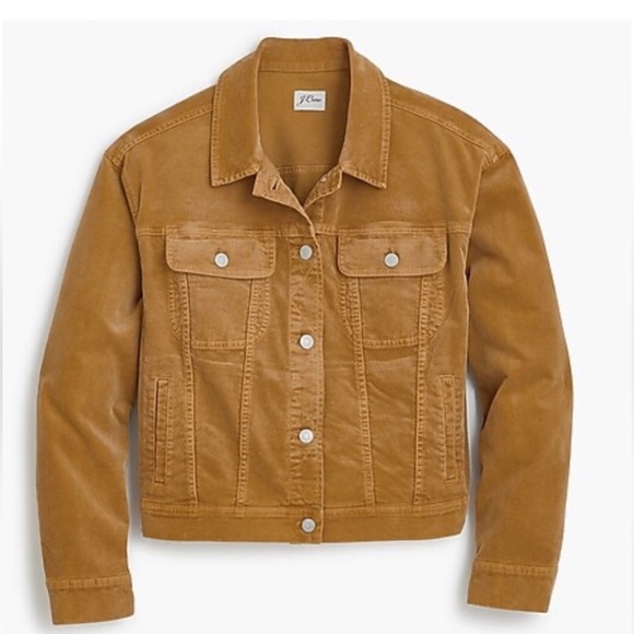 J. Crew Corduroy Garment Dyed Trucker Jacket L - Picture 1 of 11